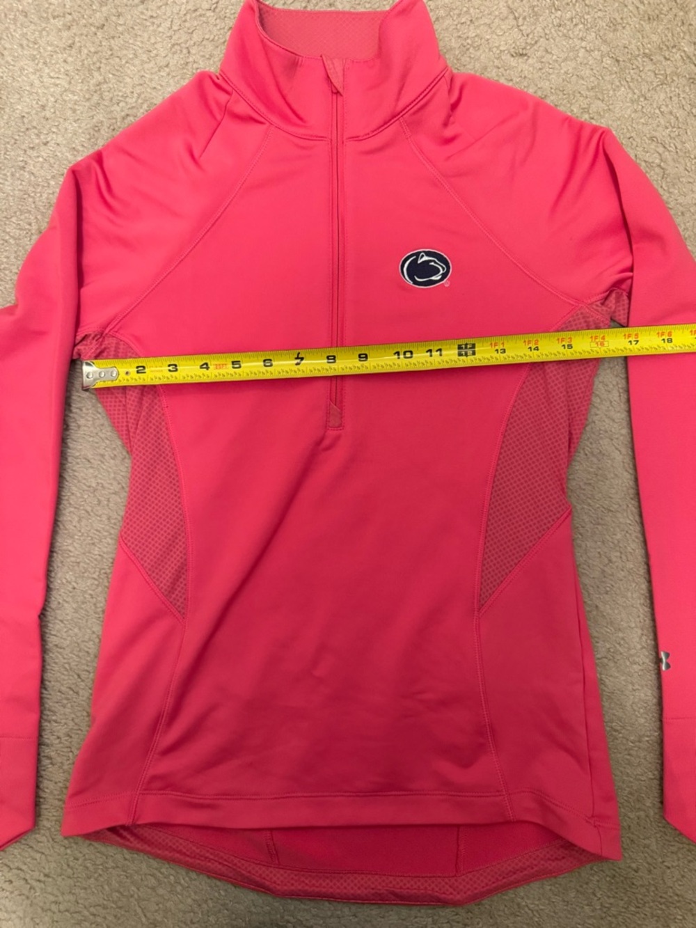 Penn State Under Armour Hot Pink Quarter-Zip - Picture 10 of 11